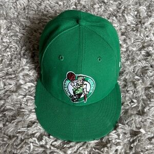 New Era Green Kids Hat with Embroidered Emblem